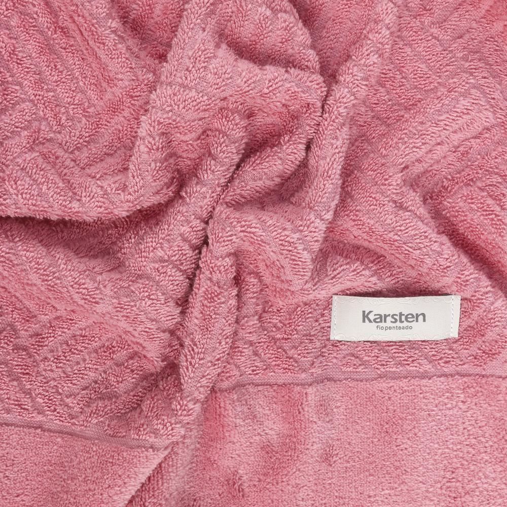 Toalha De Rosto 100% Algodão Arizona Karsten - Rosa Euforia