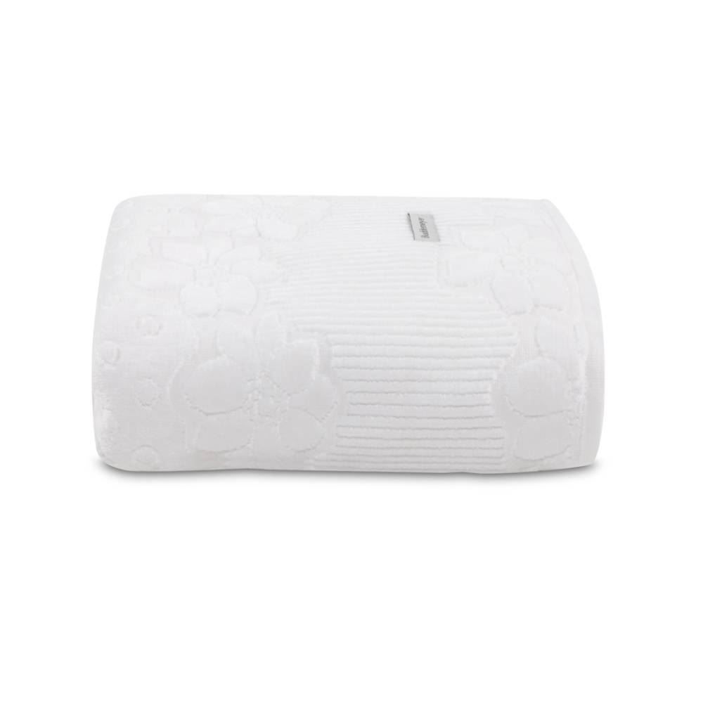 Toalha De Rosto 100% Algodão Lollipop Buddemeyer - Branca 