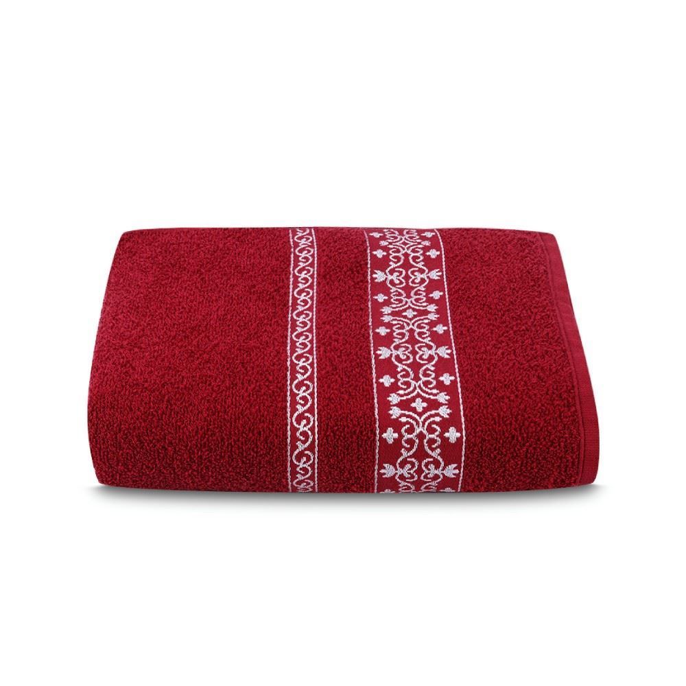 Toalha De Rosto Luna Havan Casa - Bordô