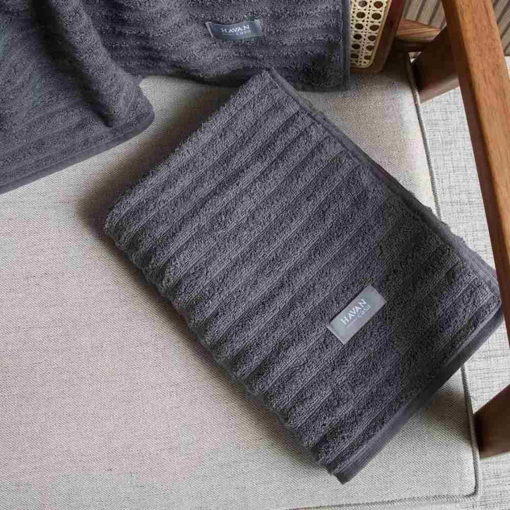 Toalha De Rosto 100% Algodão Wave Havan Casa 1 Pç - Chumbo New