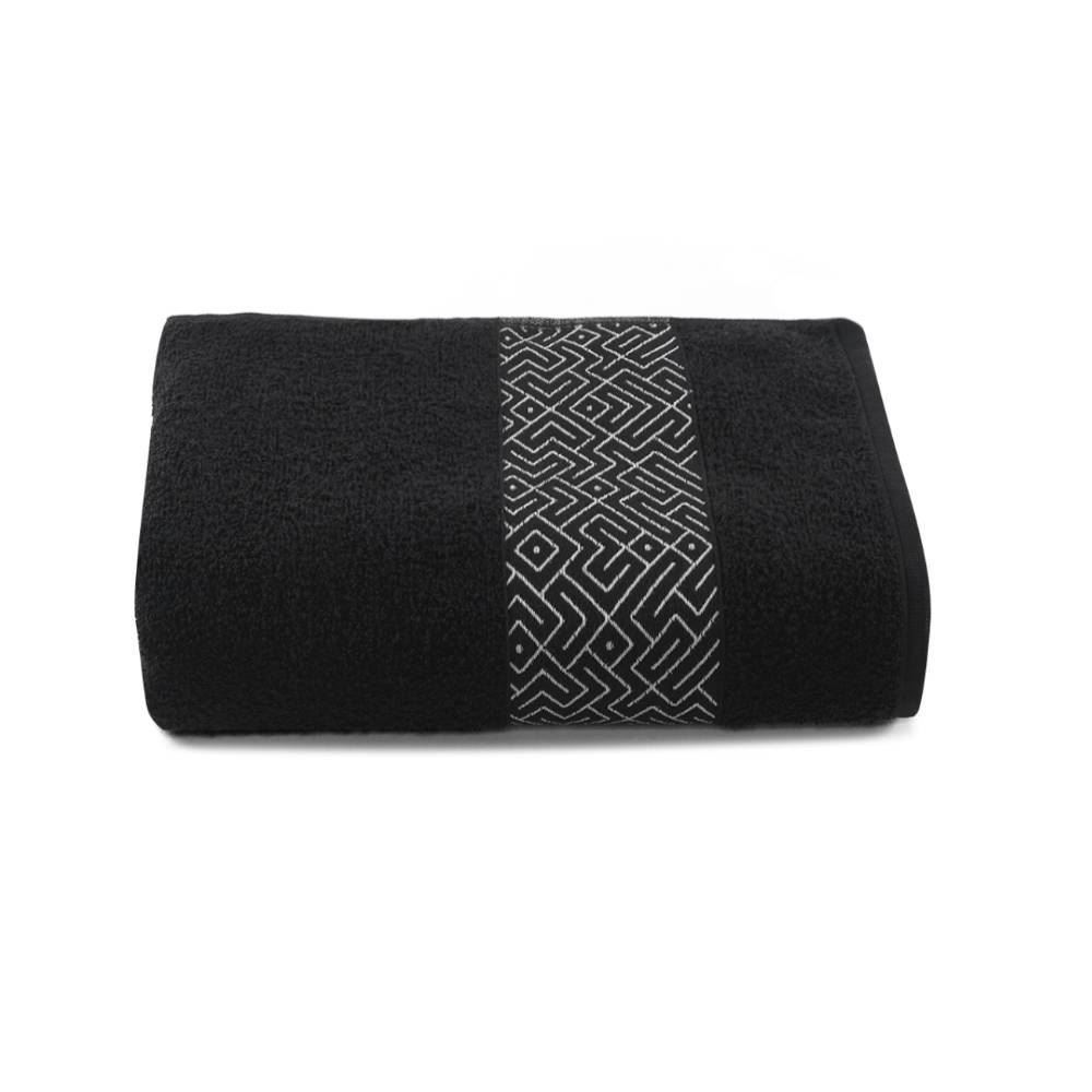 Toalhas De Rosto 100% Algodão Tokyo Havan Casa - Preto