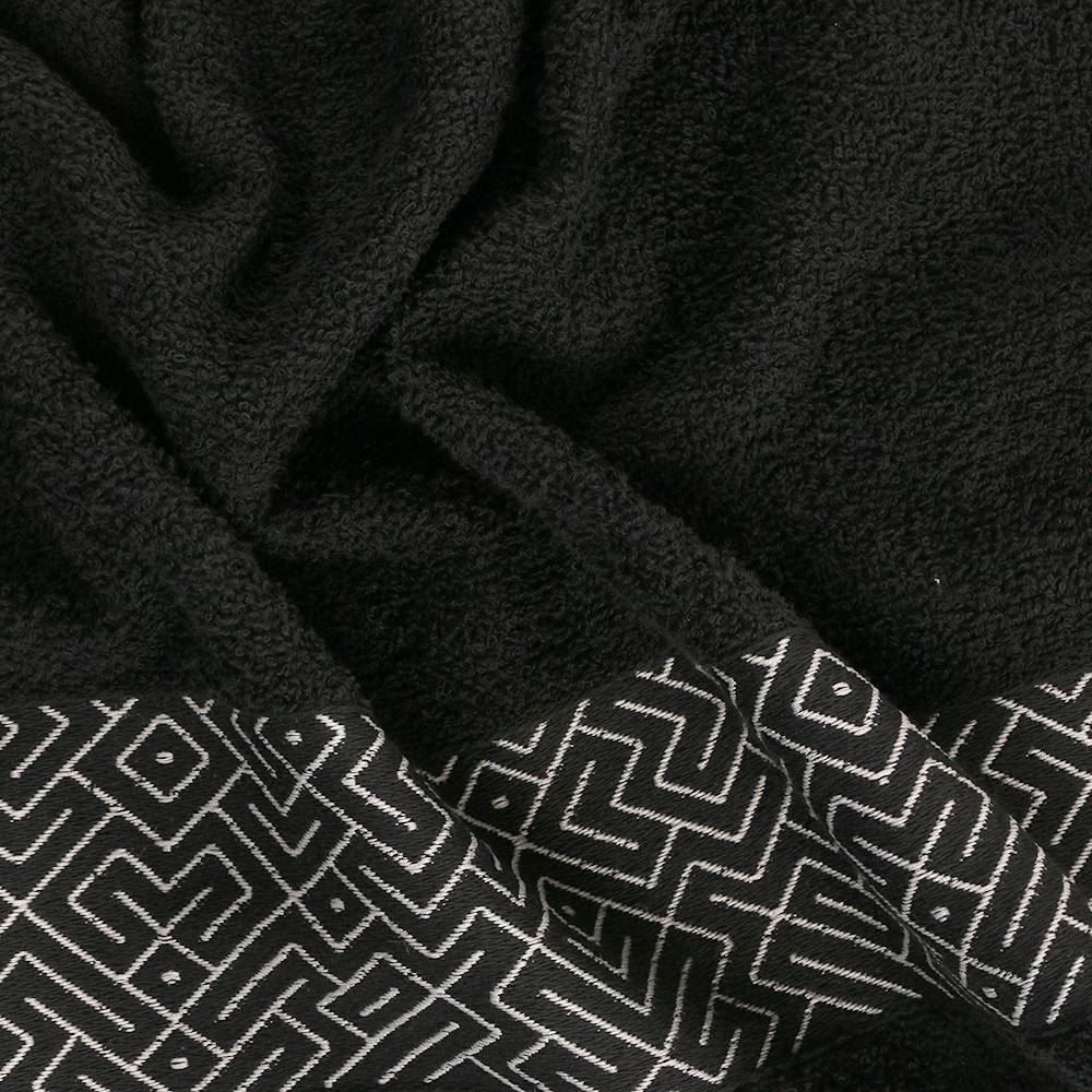 Toalhas De Rosto 100% Algodão Tokyo Havan Casa - Preto