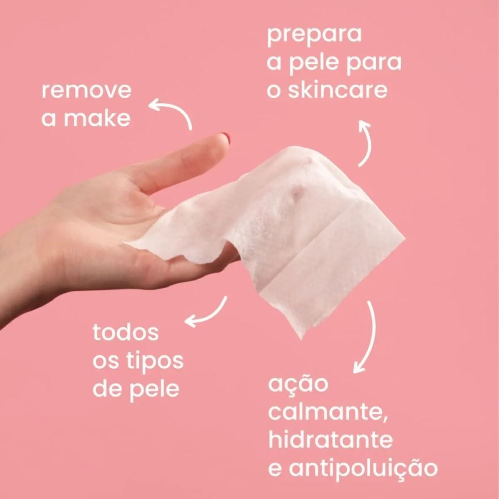 Toalhas Umedecidas De Limpeza Facial Hidrabene - Micelar