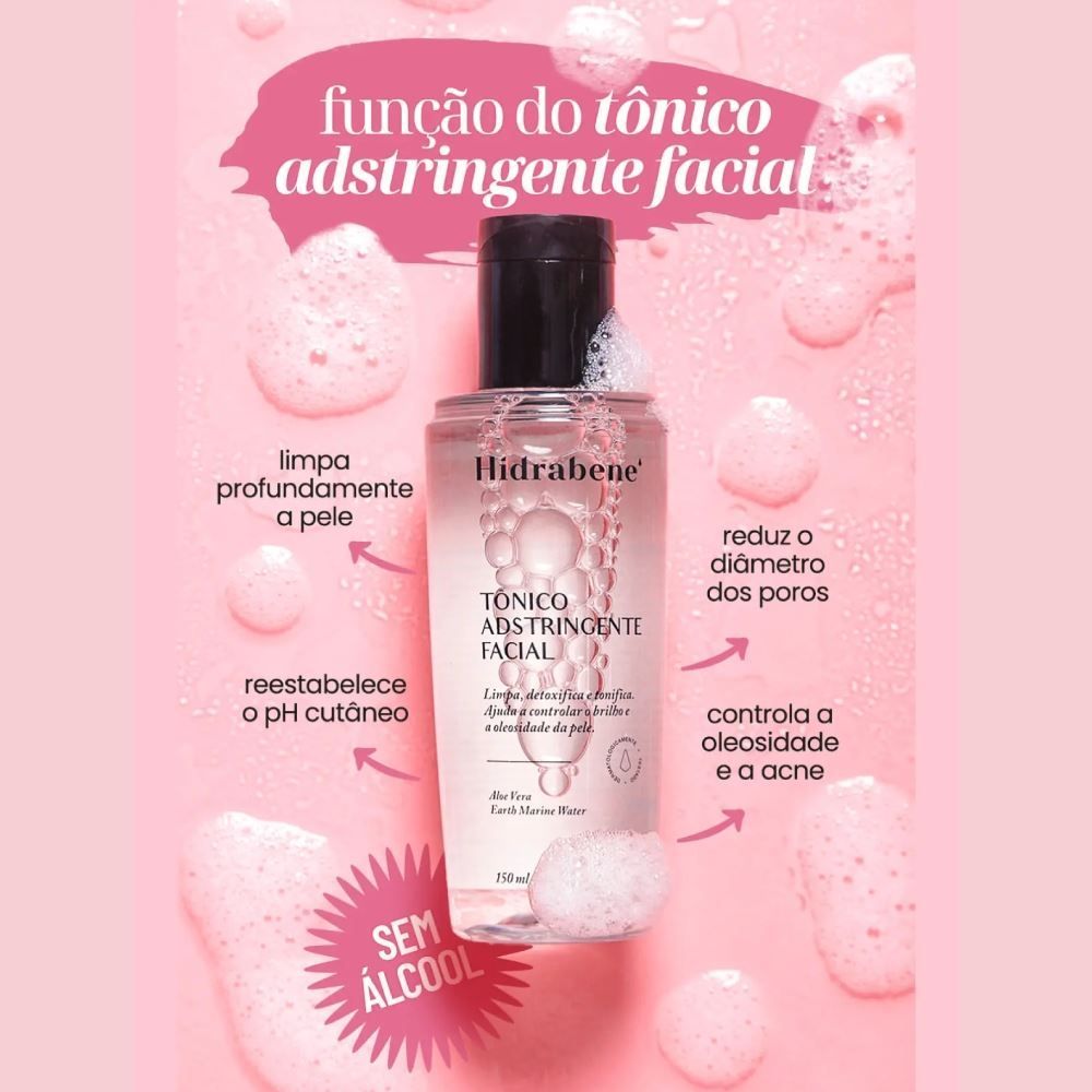 Tônico Adstringente Facial Hidrabene - 150ml