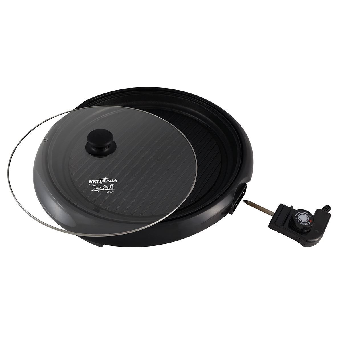 Top Grill Antiaderente BPE01 1200W Preto Britânia