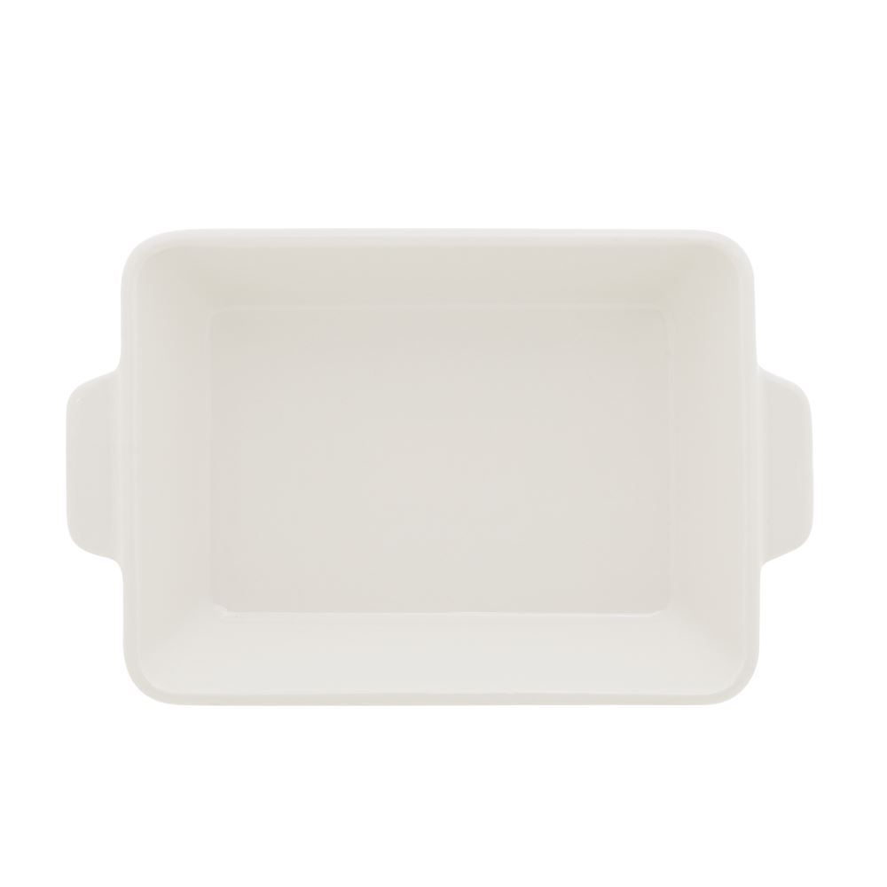 Travessa De Porcelana Com Alça Basic 2,140L Lyor - BASIC BRANCO