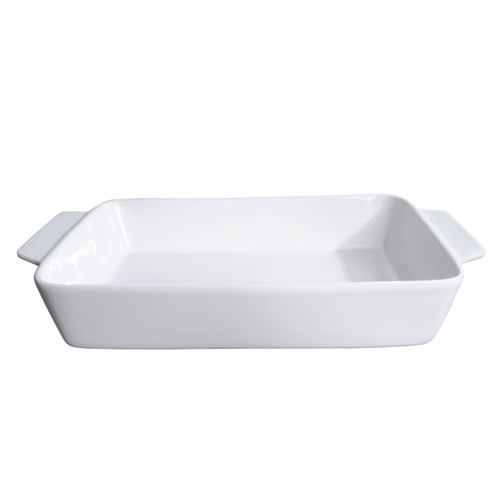 Travessa Retangular Cerâmica Portuguesa Havan Casa 2,5 Litros - Branco