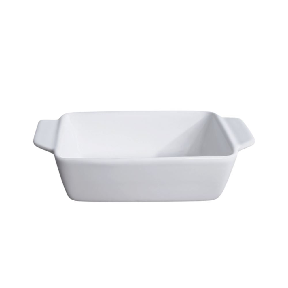 Travessa Retangular Cerâmica Portuguesa Havan Casa 500Ml - Branco