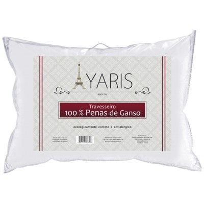 Travesseiro 50X70cm Penas De Ganso Percal 223 Fios Havan Casa - Branco