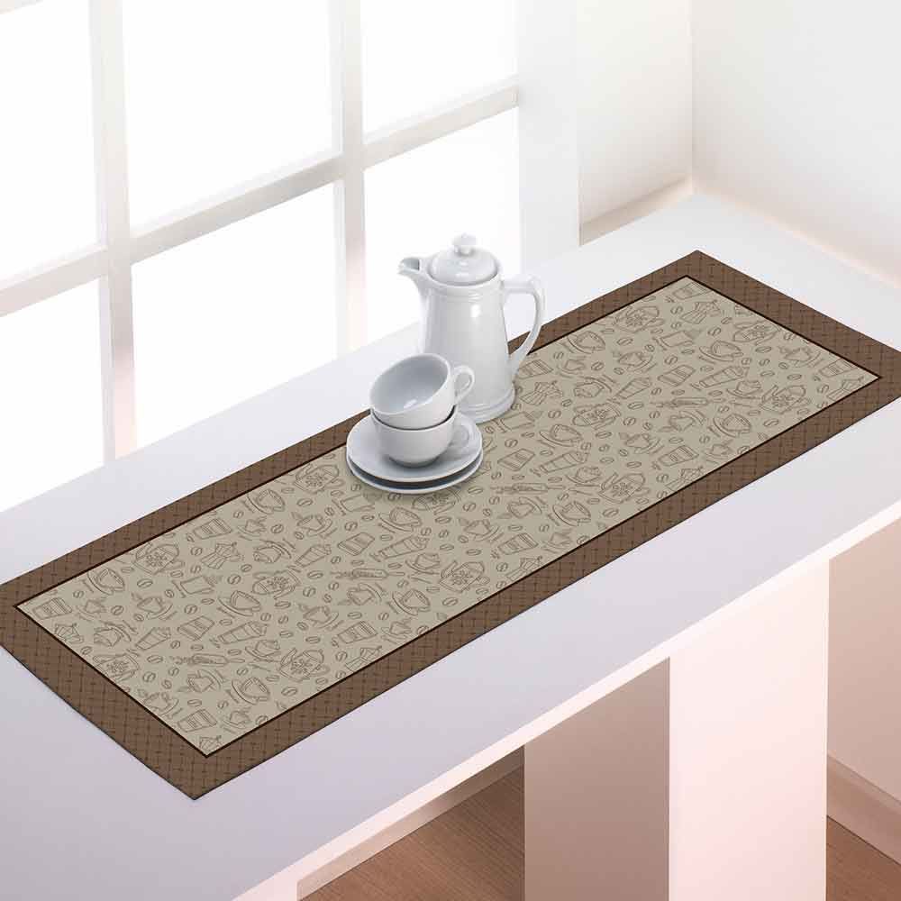 Trilho De Mesa  Athenas 45Cm X 1,20M Döhler - Desenho Café