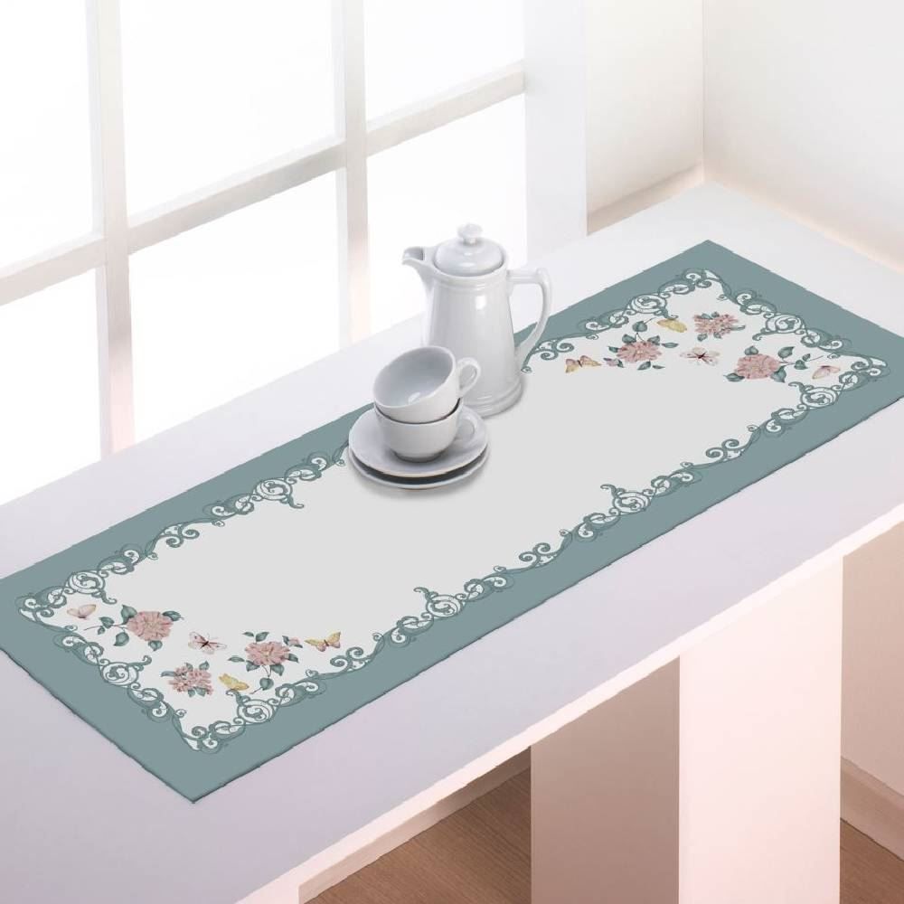 Trilho De Mesa  Athenas 45Cm X 1,20M Döhler - Borboletas