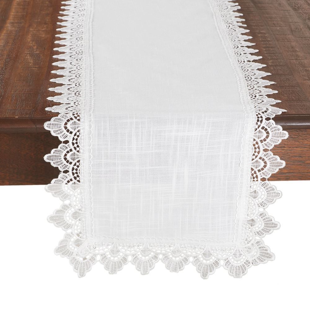 Trilho De Mesa 38X130cm Renda Guipir Finecasa - Paris
