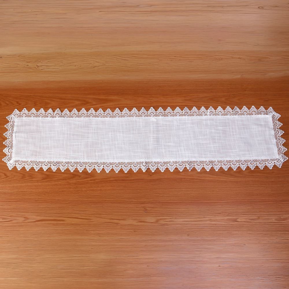 Trilho de Mesa 40 X 170 cm Renda Guipir Havan Casa - Veneza