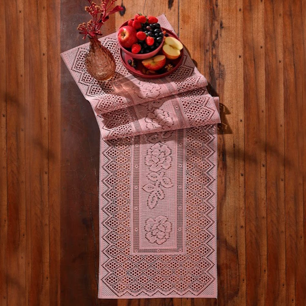 Trilho De Mesa 40X150cm Valência Havan Casa 1 Pç - Rosa Claro