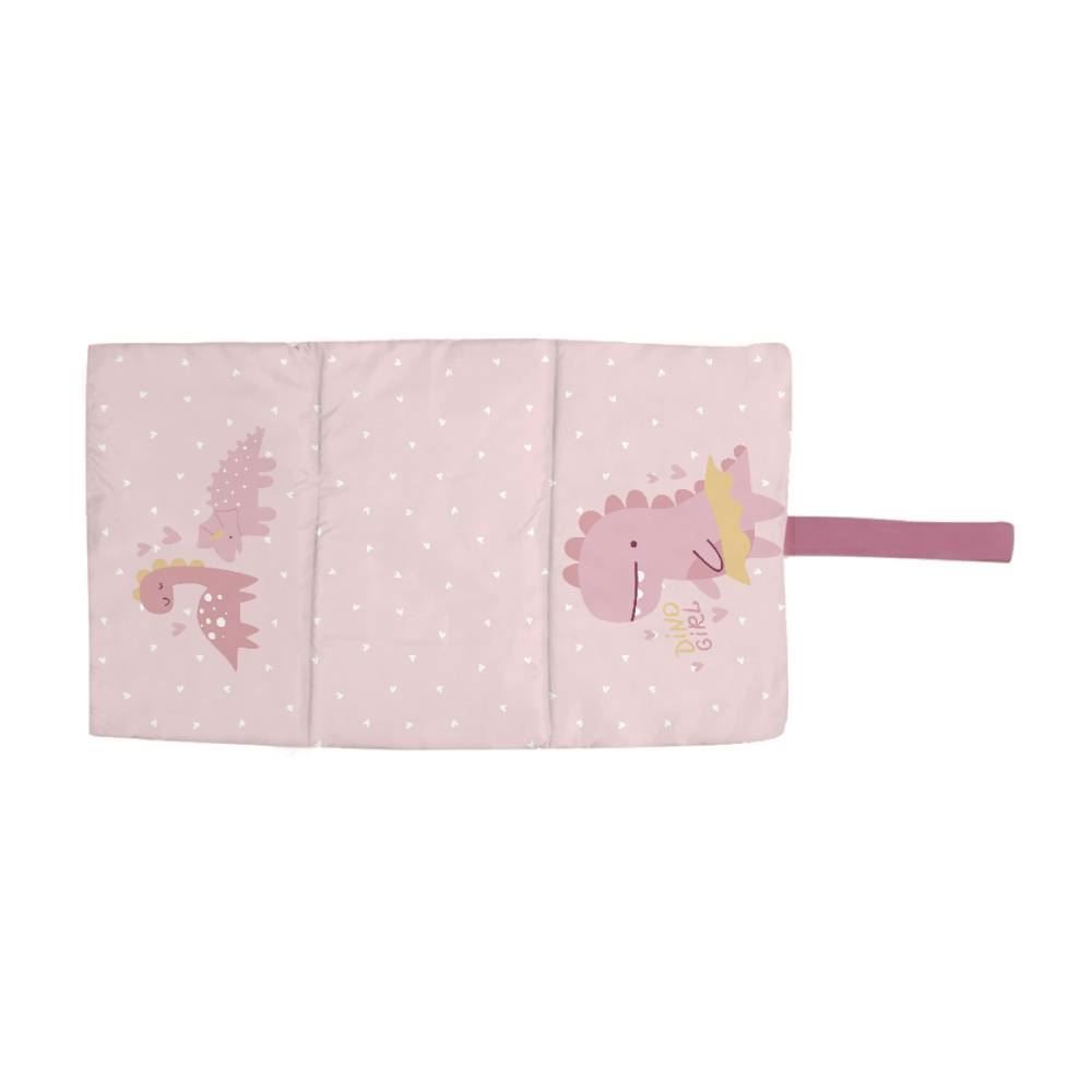 Trocador De Fraldas Para Bebê Impermeável Havan Baby - Dino Girl