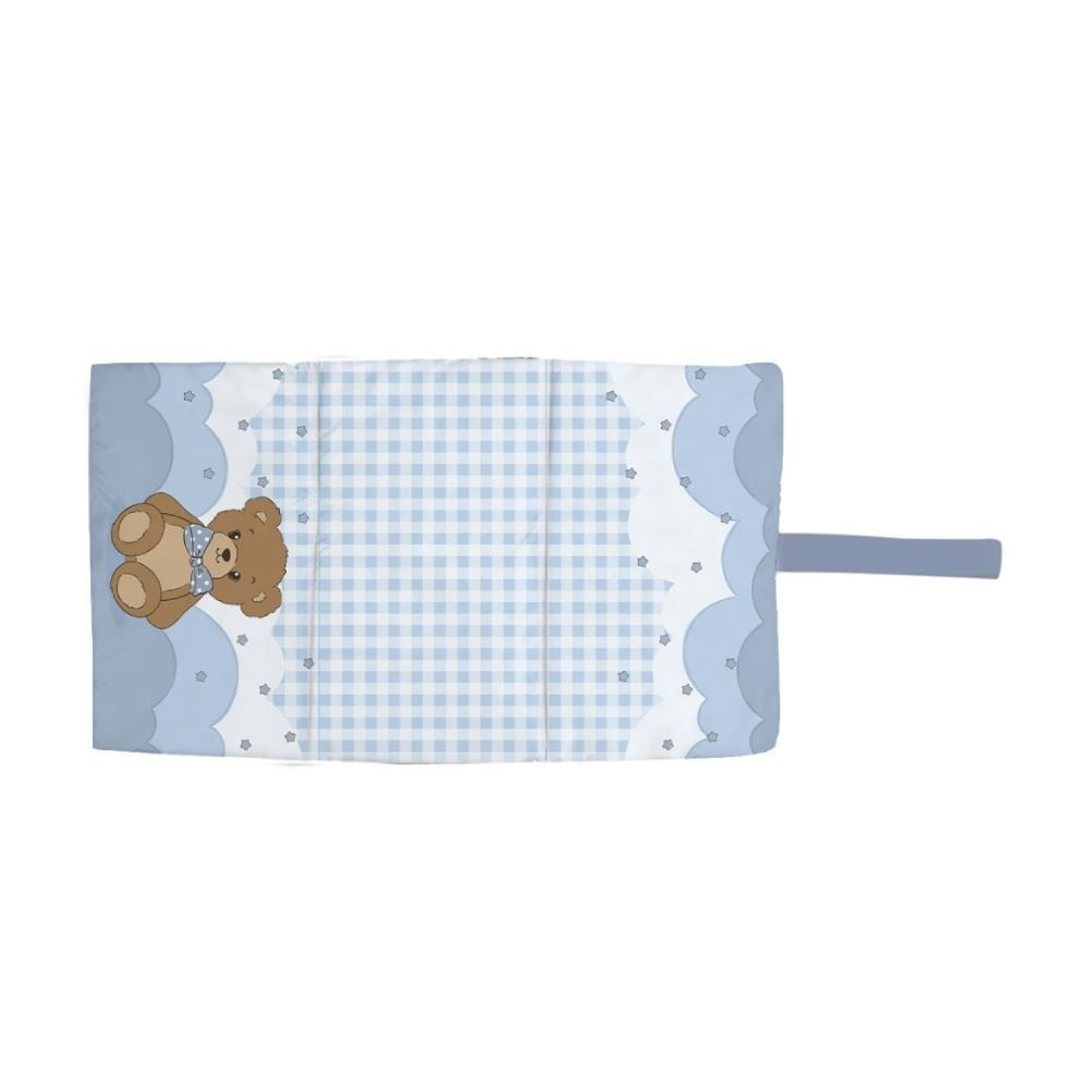 Trocador de Fraldas para Bebê Impermeável Havan Baby - Urso Azul