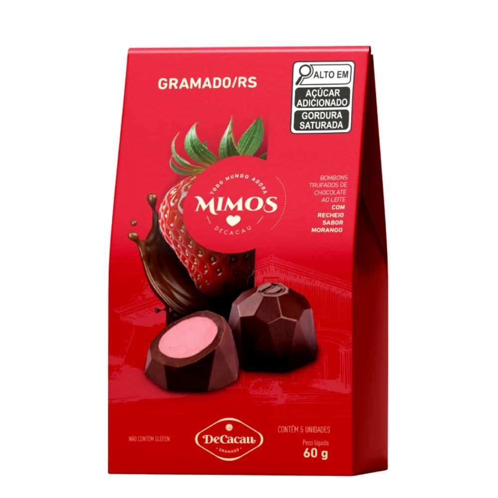 Trufas Mimos De Morango Decacau - 60g