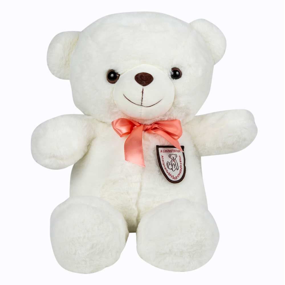 Urso De Pelúcia 40Cm Branco Havan Toys - HBR0334