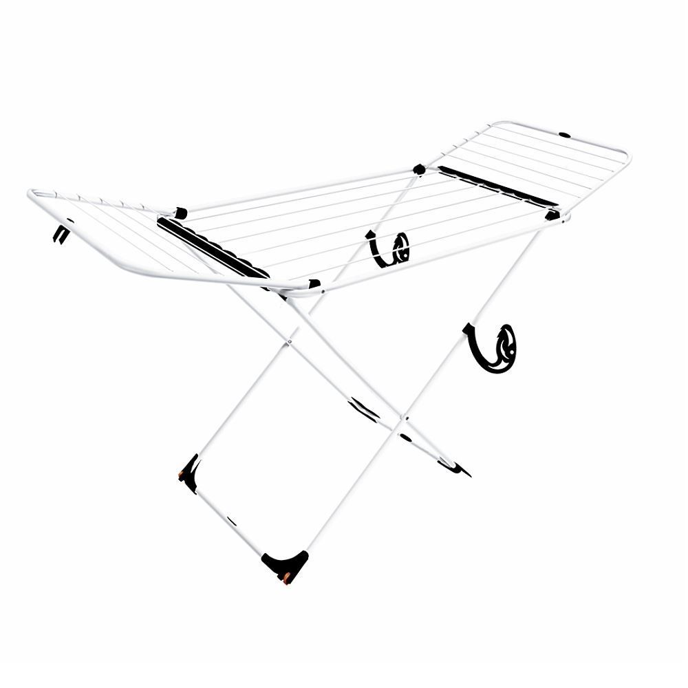 Varal de Chão com Abas e Rodinhas Pegasús Secalux - Branco