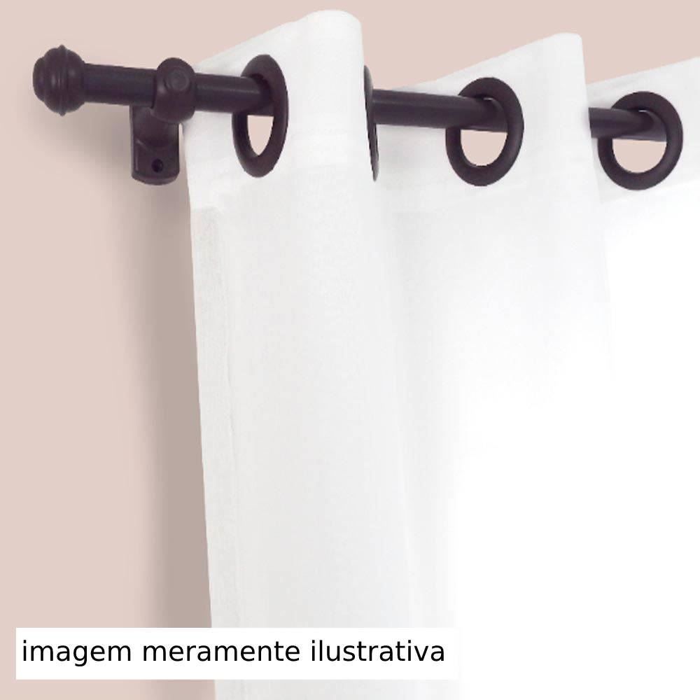 Varão De Cortina 3 M Médio Havan Casa - Imbuia Fosco