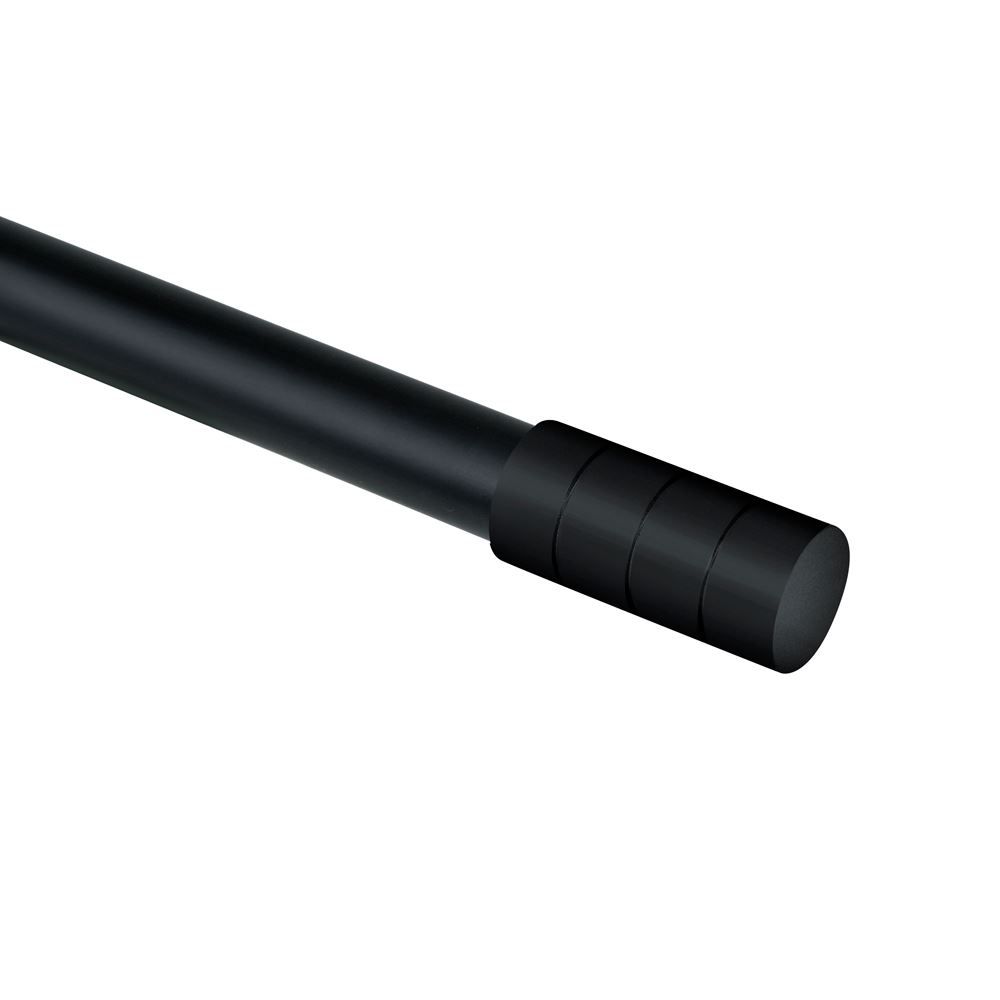 Varão Extensivo 1,20 A 2,10M Cilindro Evolux - Preto