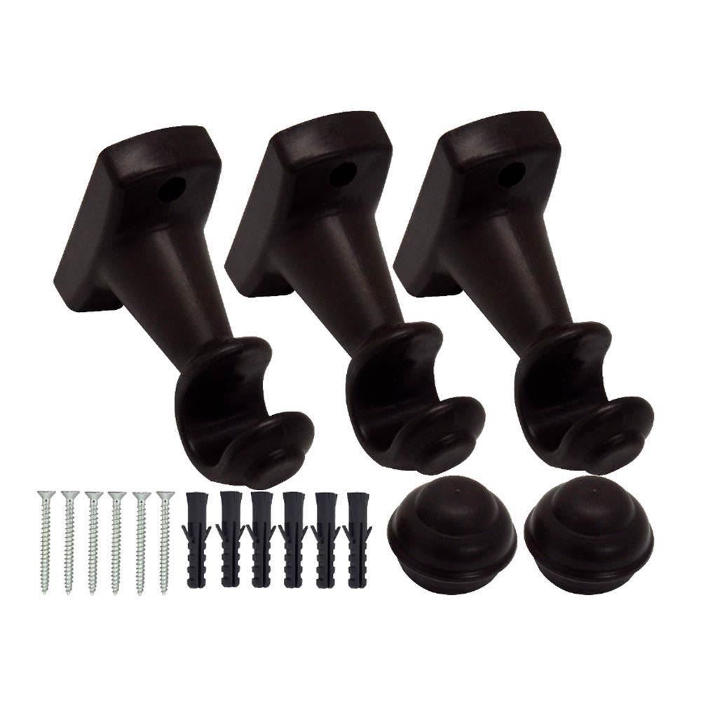 Varão De Cortina  2,50 M Grosso Fosco Havan - Imbuia Fosco