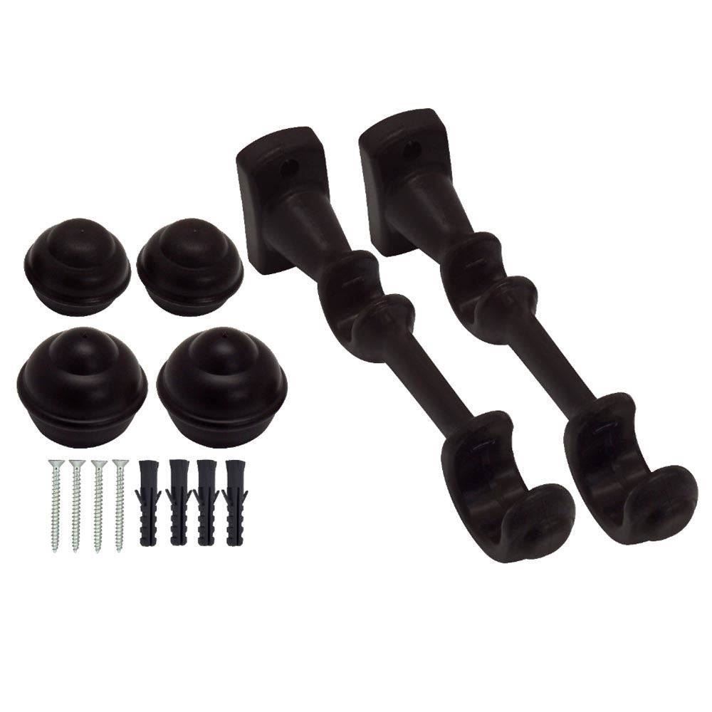 Varão De Cortina Grosso Duplo 2,00 M Fosco Havan - Imbuia Fosco