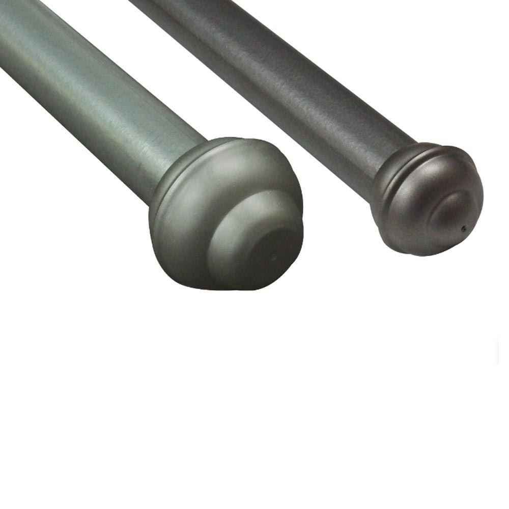 Varão De Cortina Grosso Duplo 2,00 M Havan - Prata Fosco