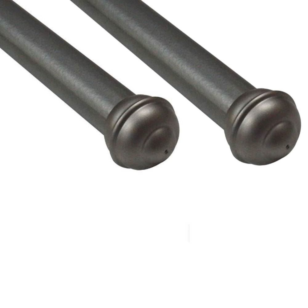 Varão de Cortina Grosso Duplo 2,50 m Prata Fosco Havan Casa - Prata Fosco