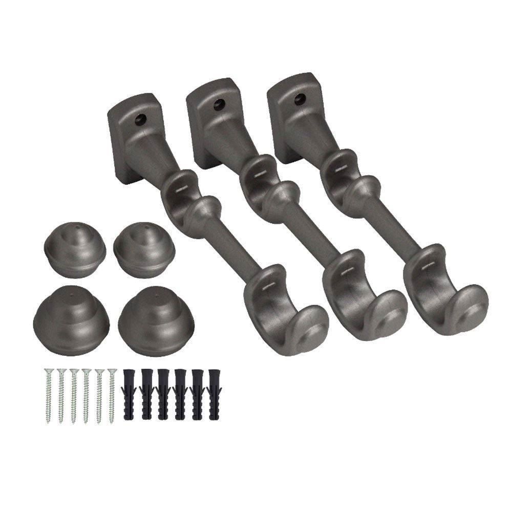 Varão de Cortina Grosso Duplo 2,50 m Prata Fosco Havan Casa - Prata Fosco