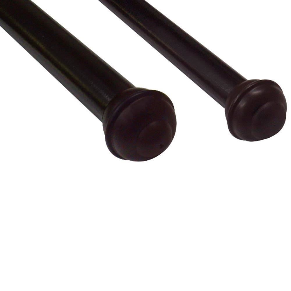 Varão De Cortina Grosso Duplo 3,00 M Fosco Havan - Imbuia Fosco