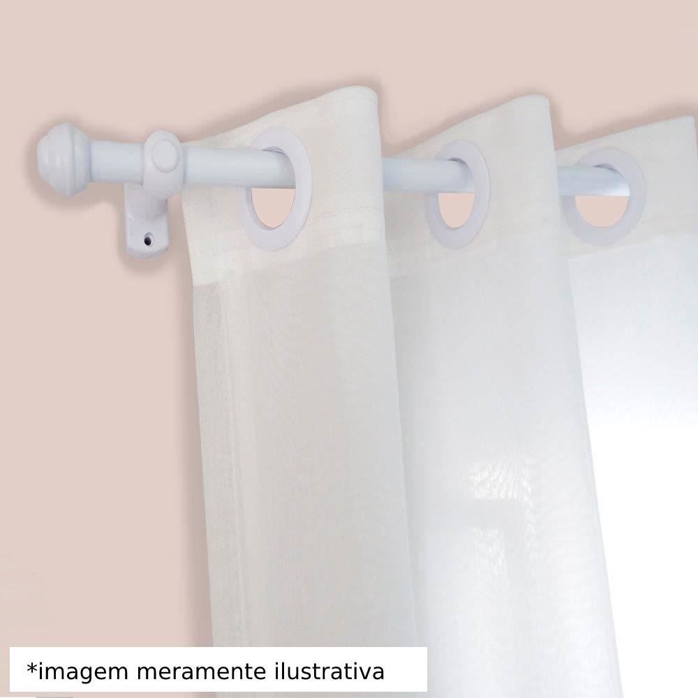 Varão De Cortina 2,50M  Médio Havan Casa Fosco - Branco Fosco 