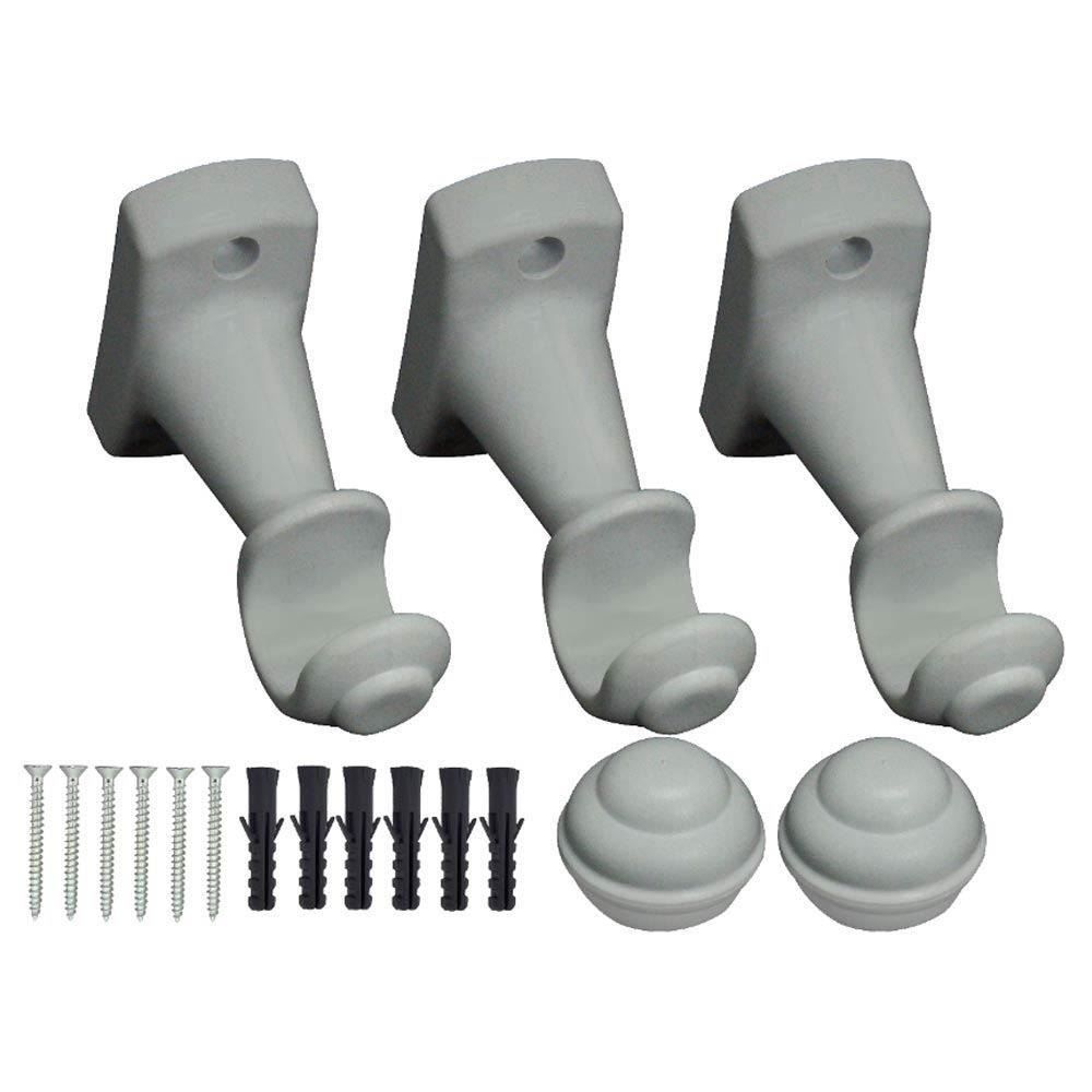 Varão De Cortina 2,50M  Médio Havan Casa Fosco - Branco Fosco 