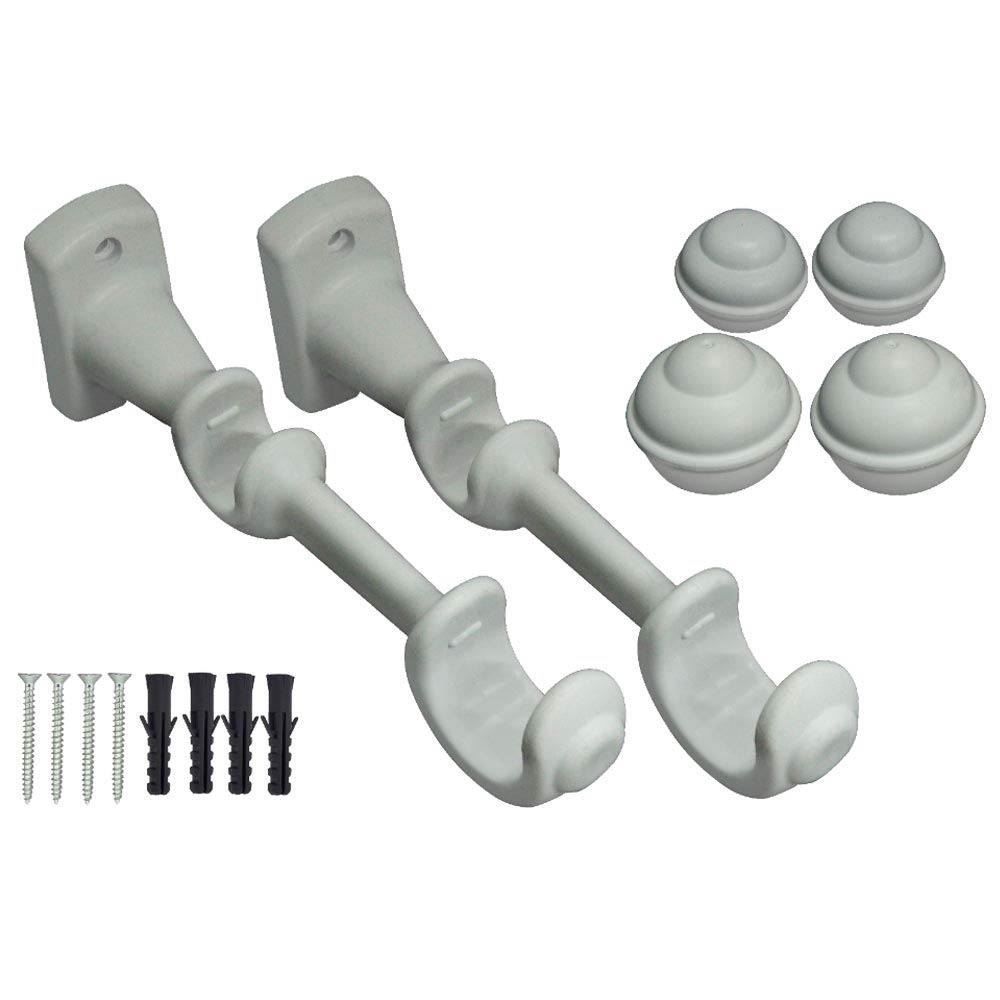 Varão De Cortina Médio Duplo 2 M Fosco Havan - Branco Fosco 