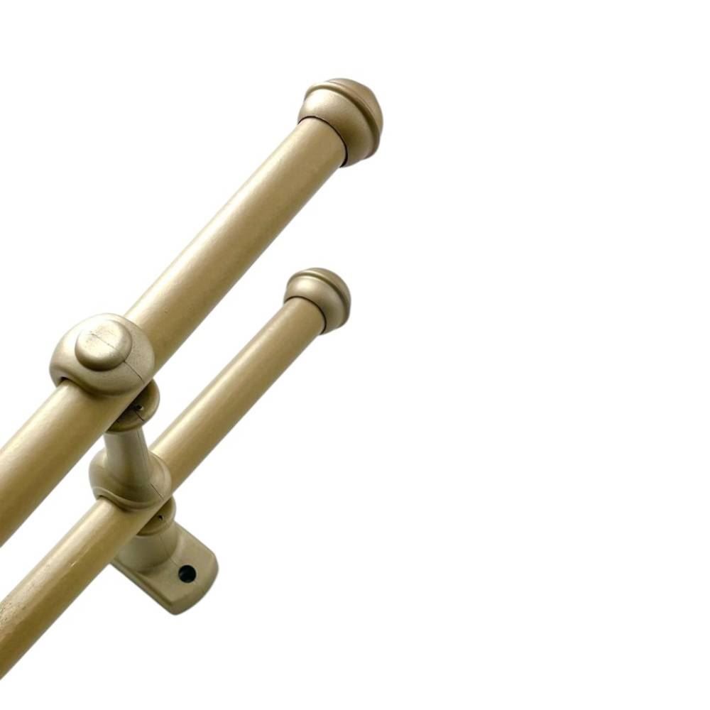 Varão De Cortina Médio Duplo 2,00 M Prata Fosco Havan - Champanhe 