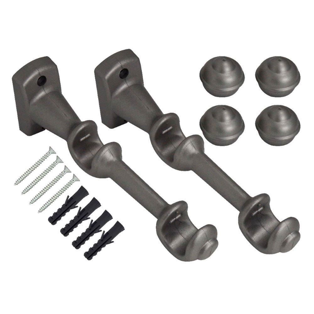 Varão De Cortina Médio Duplo 2,00 M Havan - Prata Fosco