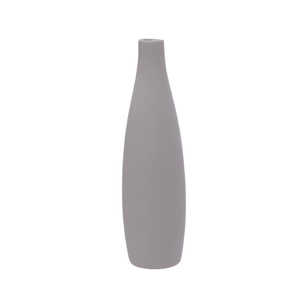 Vaso De Cerâmica Cinza Gemini Hauskraft - 24 Cm