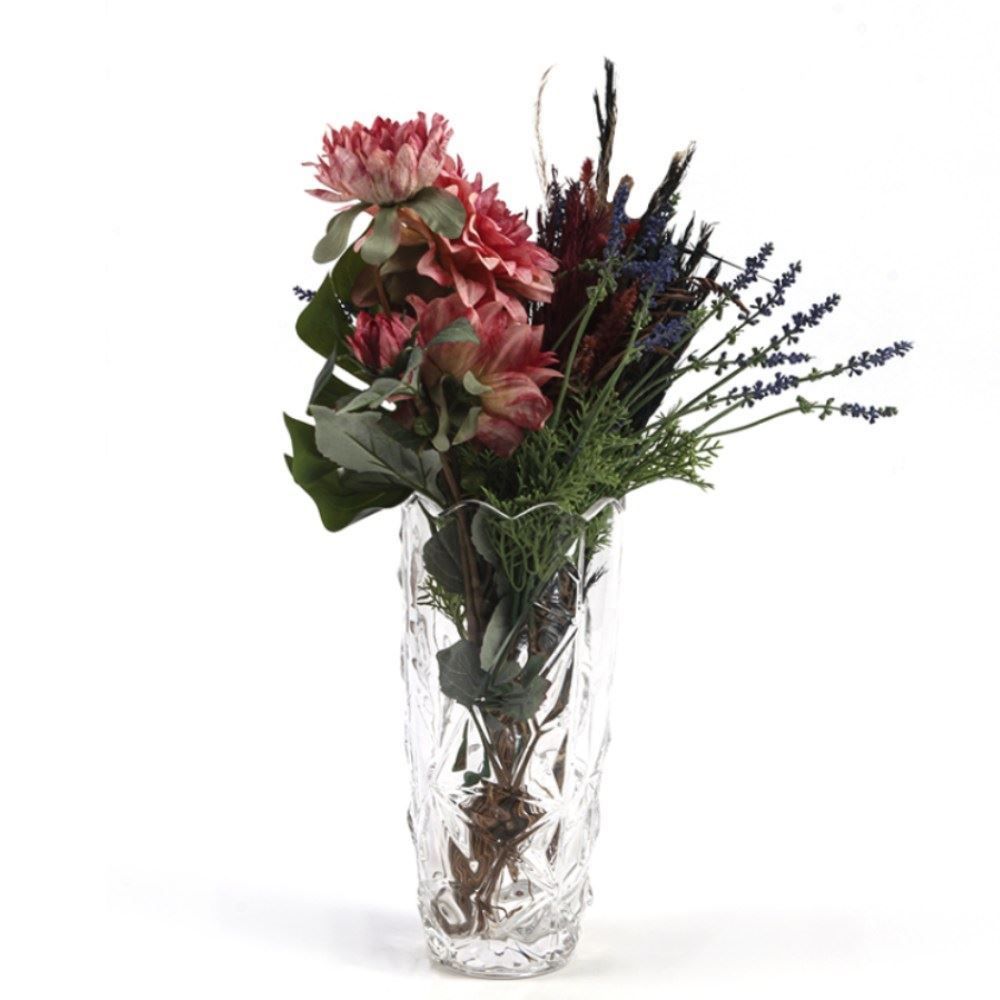 Vaso De Vidro Diamond Havan Casa - 29,3cm