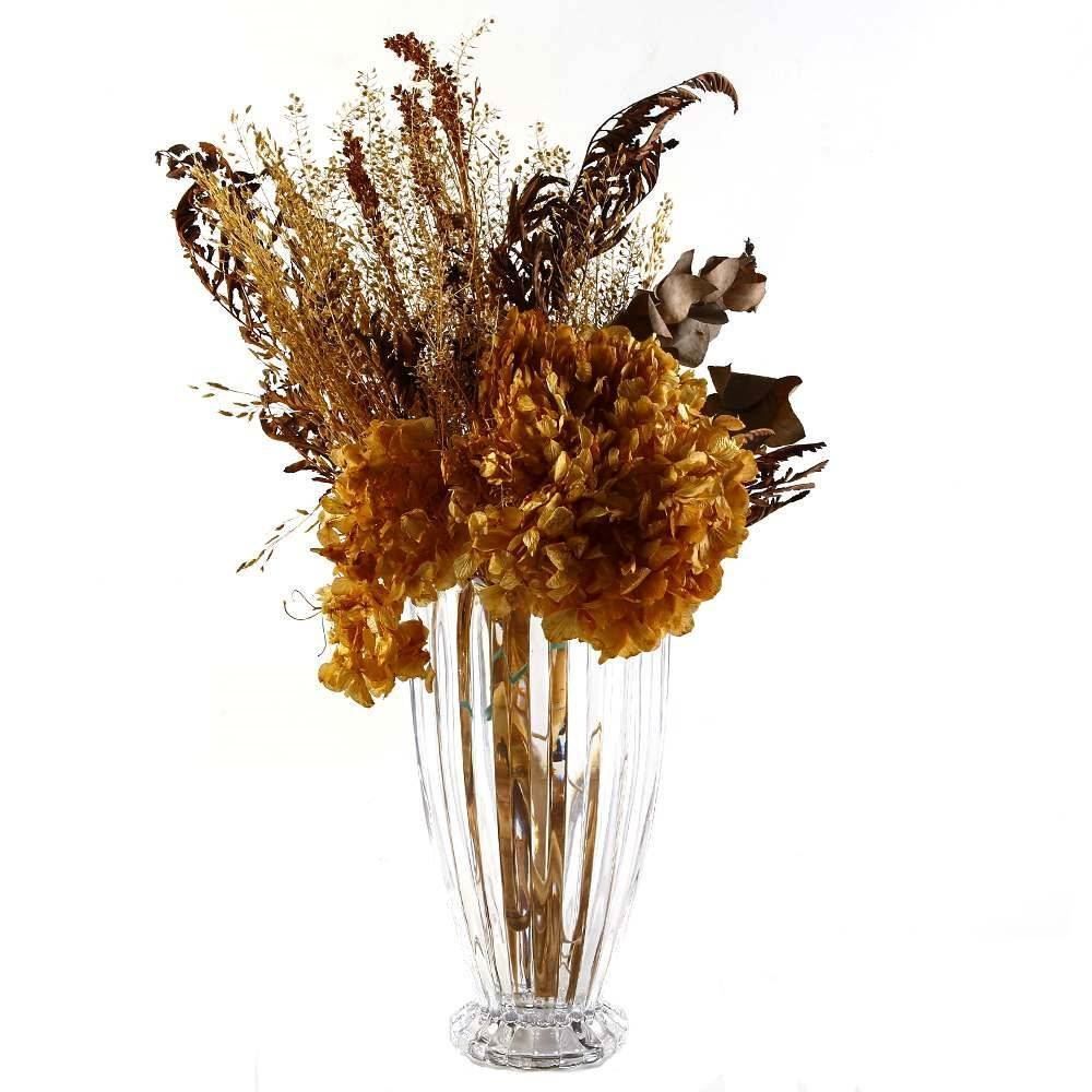 Vaso Decorativo De Cristal Geneva Wolff - Transparente 