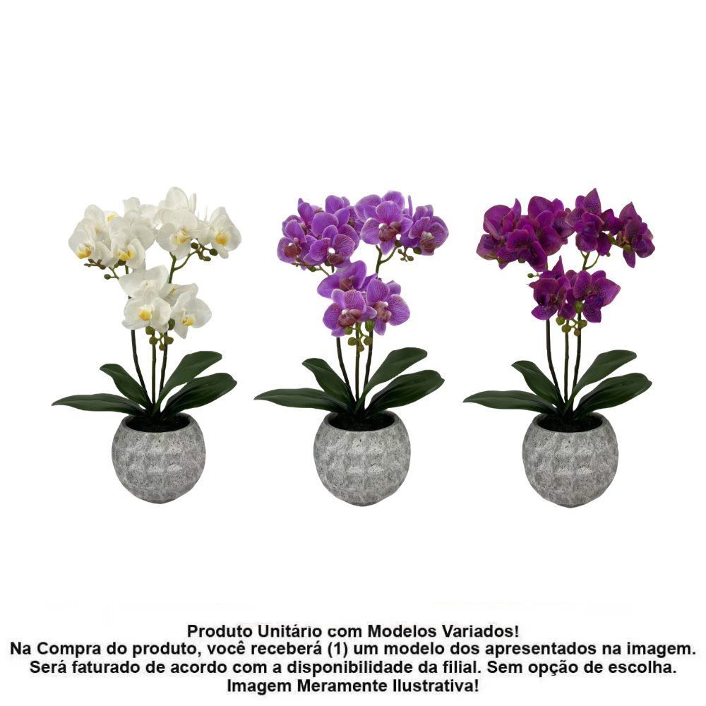 Vaso Orquídea Artificial Havan Casa 40Cm - Sortido
