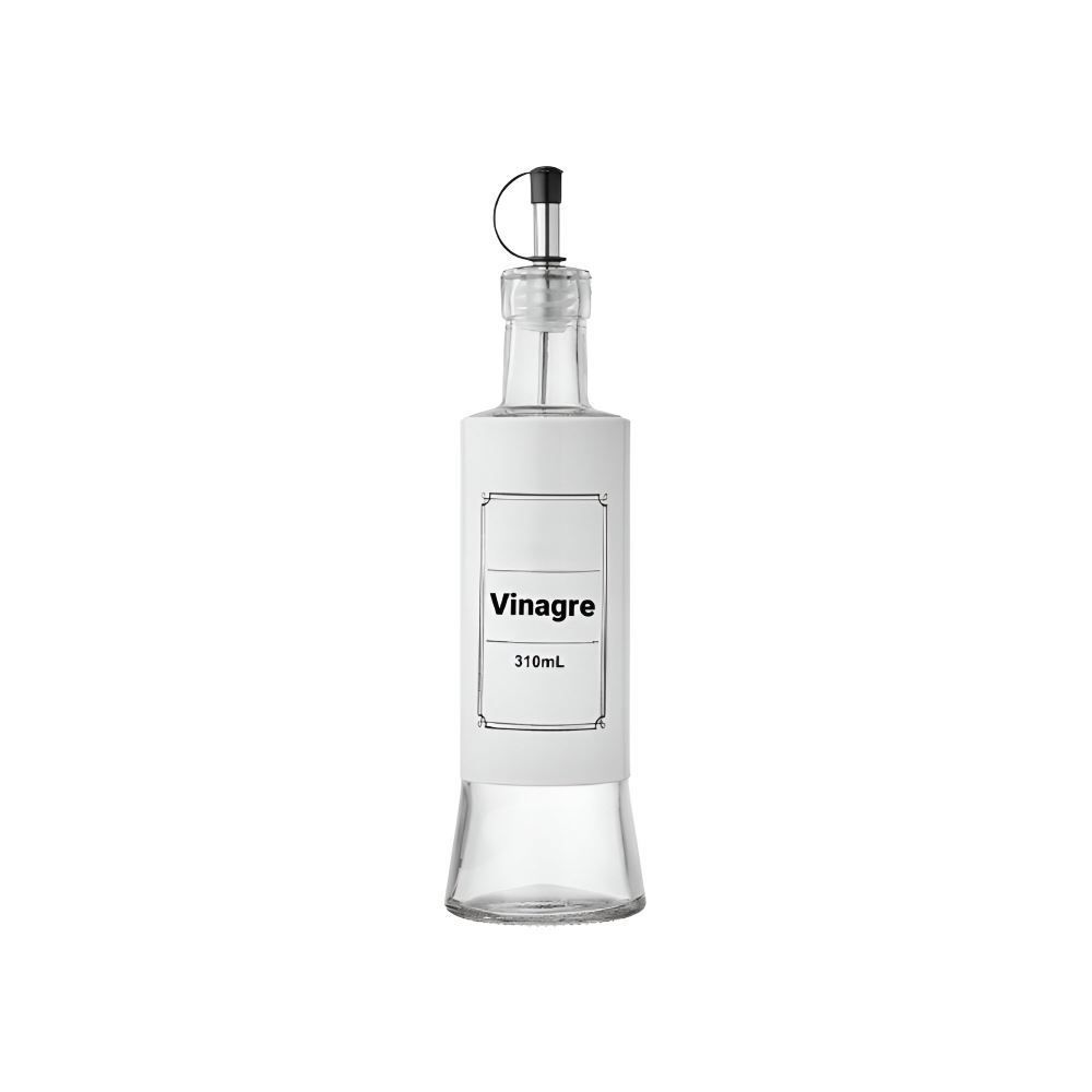 Vinagreiro De Vidro Hauskraft 310 Ml - Branco