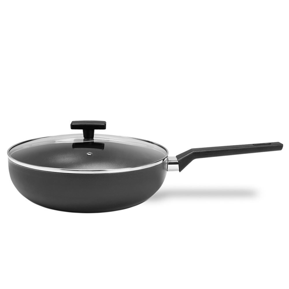 Wok Com Tampa Ceramic Life Preserve Brinox 3,55 Litros - Cinza