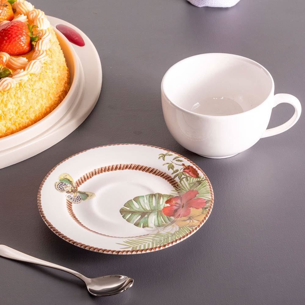 Xícara de Chá com Pires Alleanza 200Ml - Tropico