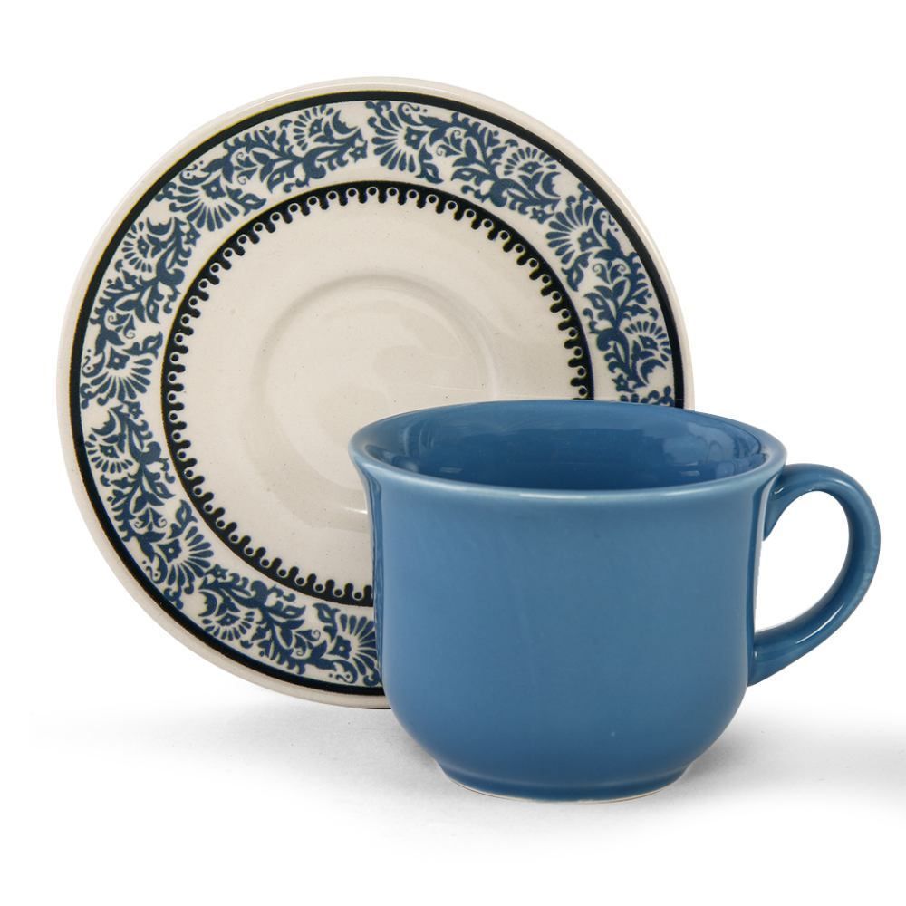 Xícara De Chá Com Pires Jamile Biona By Havan Casa 200Ml - Ceramica