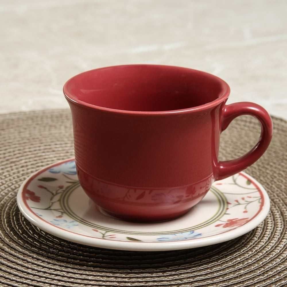 Xícara De Chá Com Pires Mary Biona By Havan Casa 200Ml - Cerâmica Flores