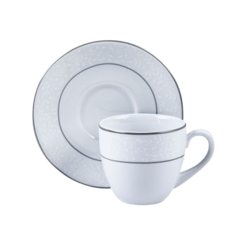 Xícara De Chá Com Pires De Porcelana Charlotte Schmidt - 230 ml