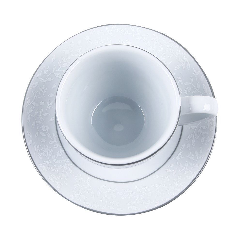 Xícara De Chá Com Pires De Porcelana Charlotte Schmidt - 230 ml