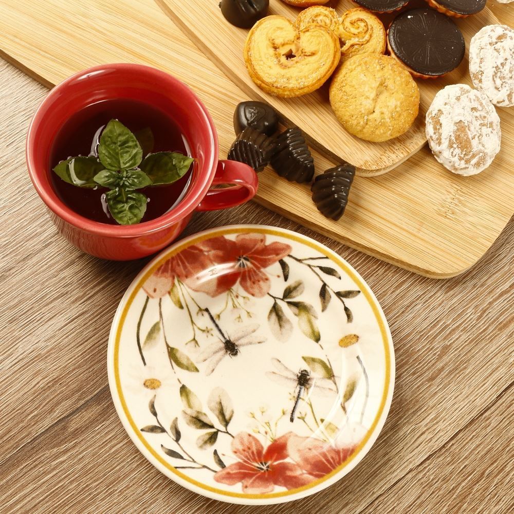 Xícara De Chá Com Pires Donna Anna 200Ml - Cerâmica