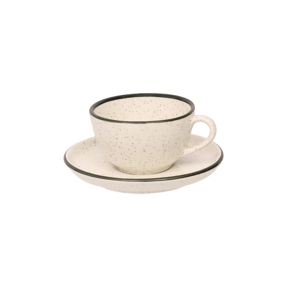 Xícara De Chá Com Píres Flat Duna Oxford 200Ml - FLAT DUNA