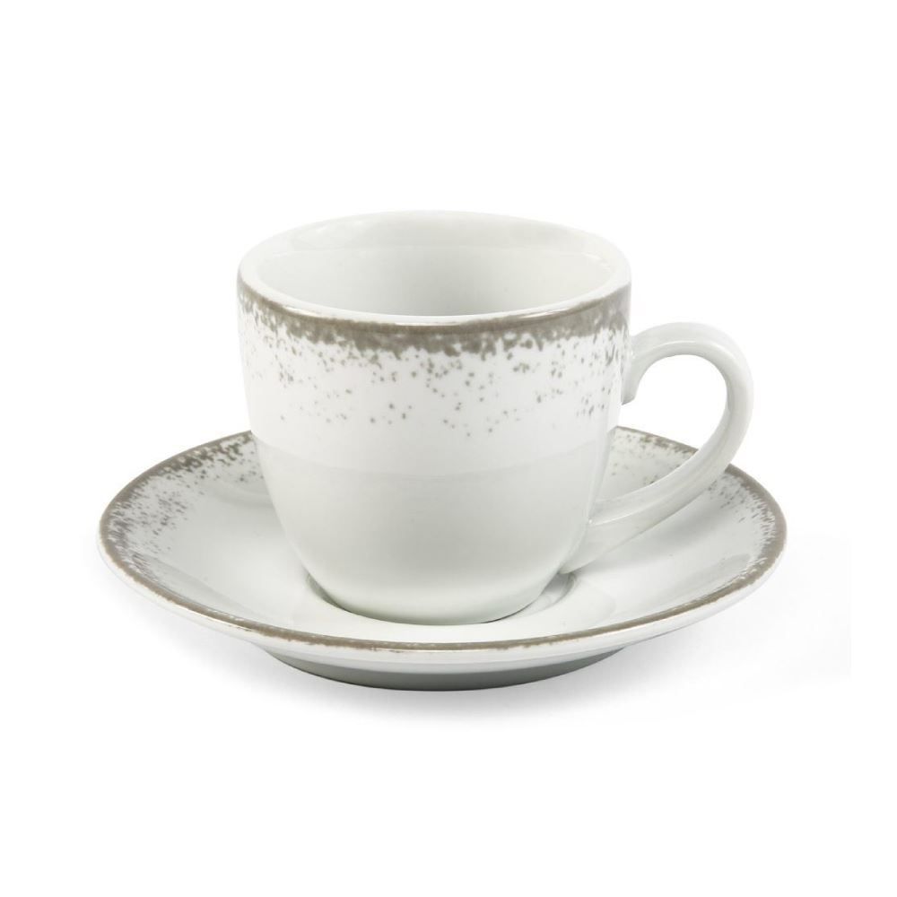 Xícara De Chá Com Pires Névoa Cinza Schmidt - 230ml